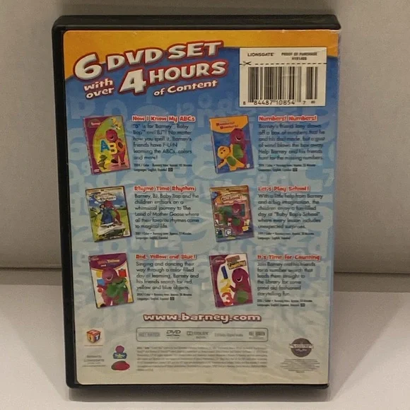 BARNEY- The purple dinosaur, DVD Set (6 in total) LEARNING . - Picture 2 of 6